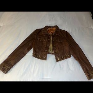 COPY - Wilson leather crop jacket